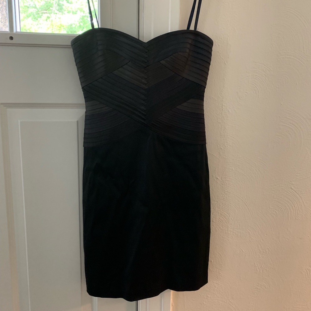 Black Strapless BCBG Cocktail Dress Size 0